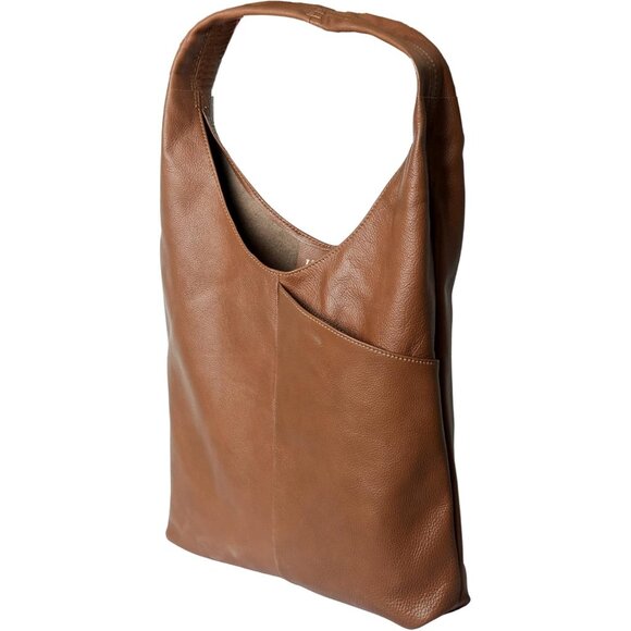 Handcrafted Full Grain Leather Hobo Tote Bag - Versatile Women’s Shoulder Bag - Picture 4 of 7